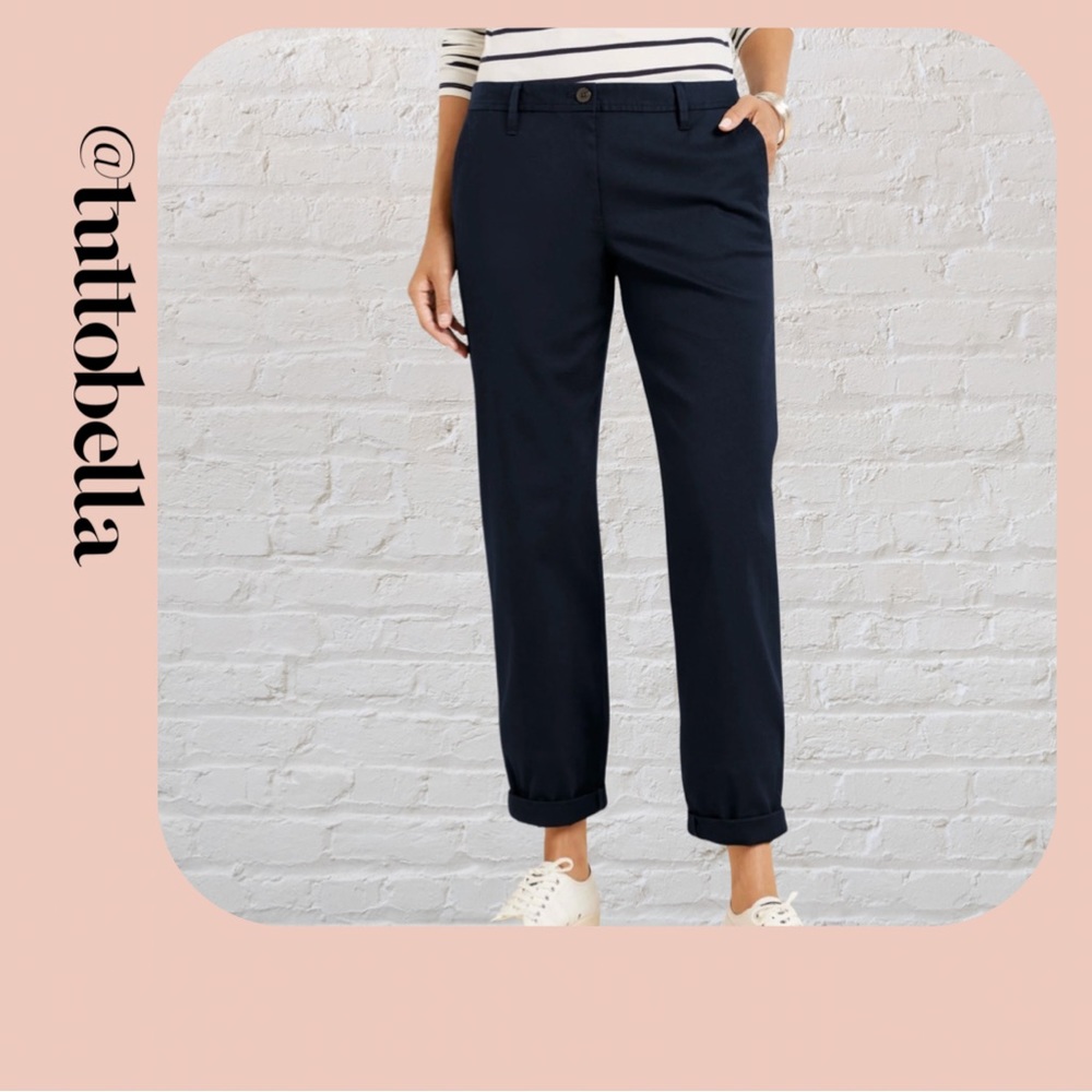 Talbots Navy Relaxed Chino Pants